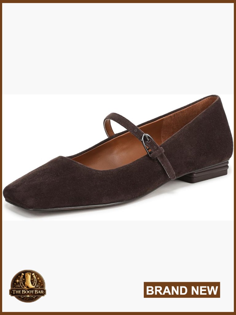 Platform Sandals With Adjustable Buckle, Eco-Friendly Suede, Casual Flats